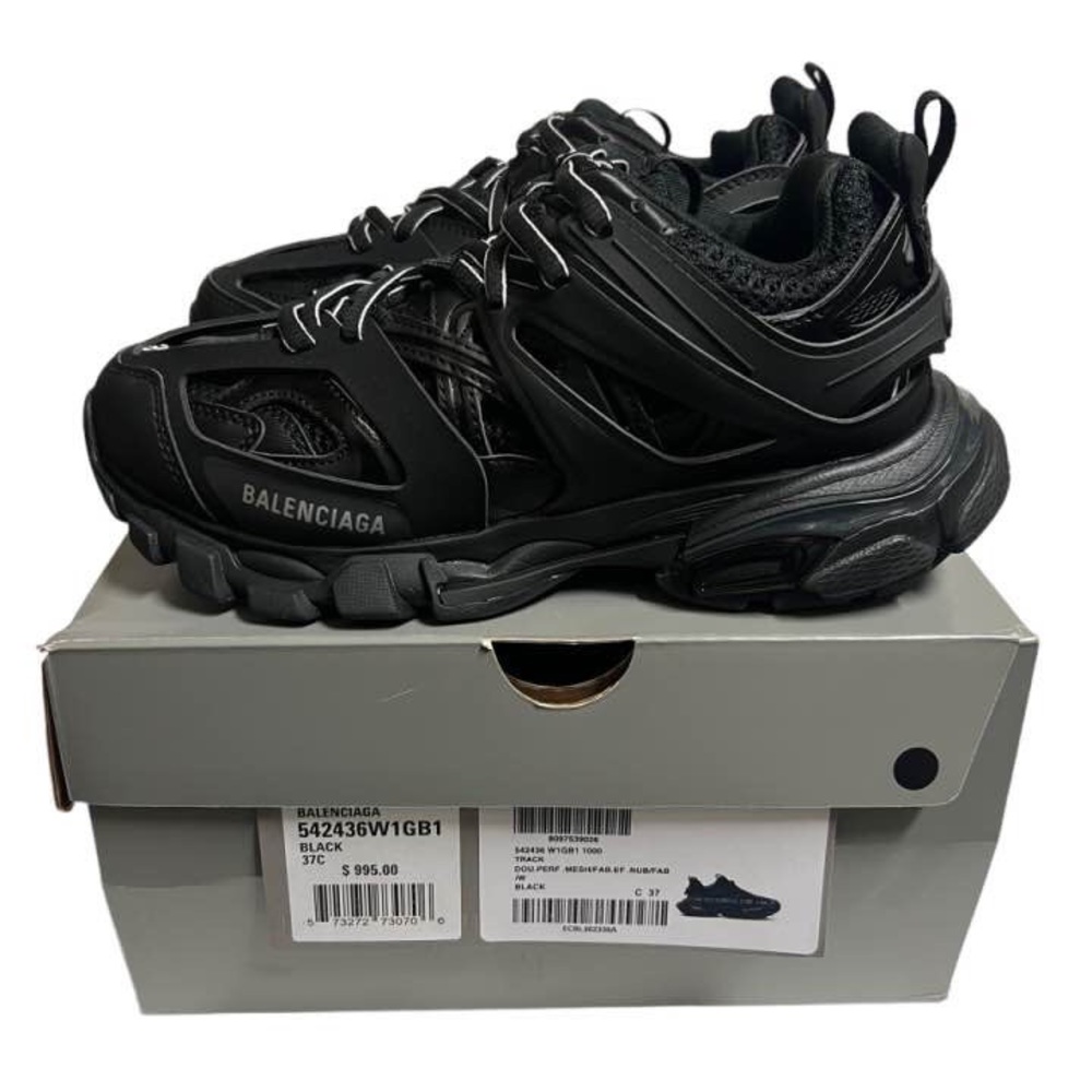 Balenciaga Track Sneakers Platform Black IT37 W37 Women Trainers Runners